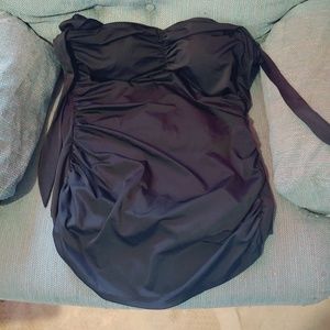 Catalina Black Suddenly Slim Bathing Suit Sz 2X